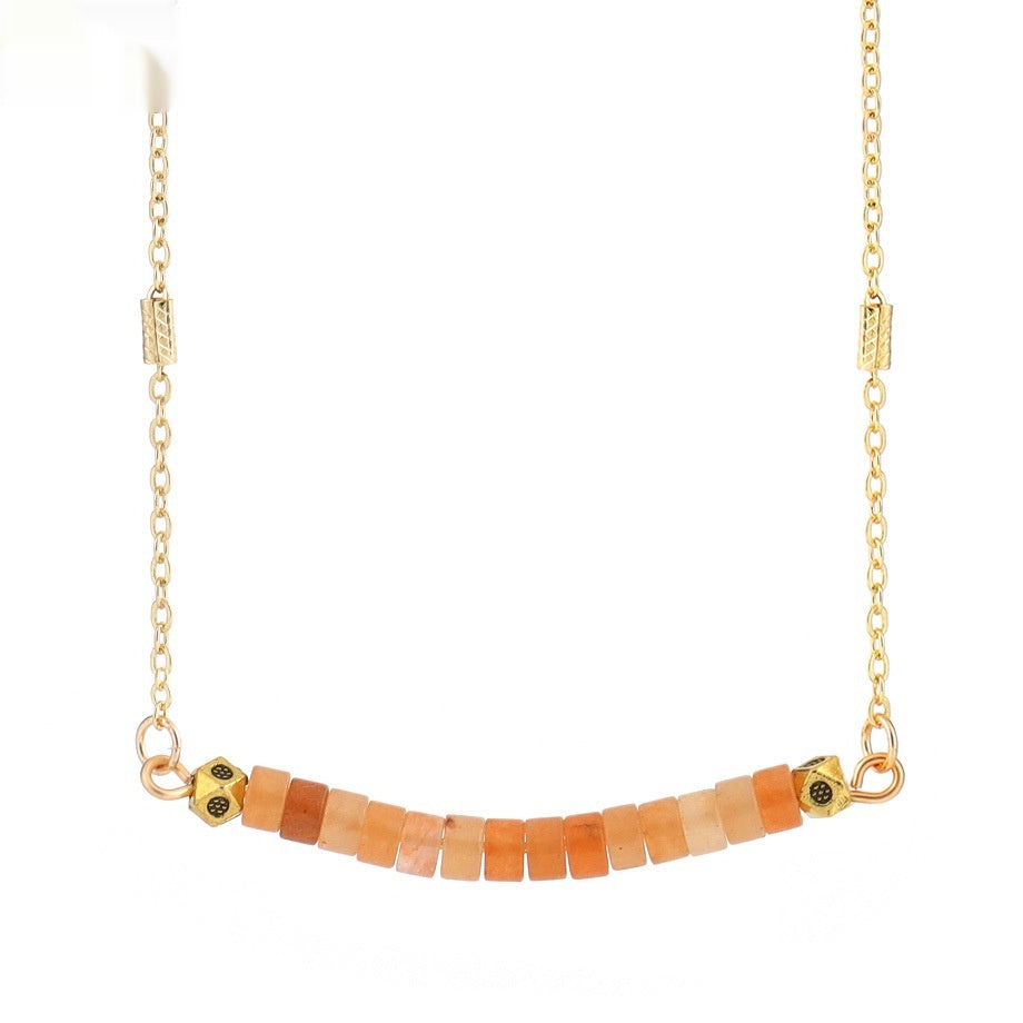 Turquoise Clavicle Chain Womens Necklace Jewelry