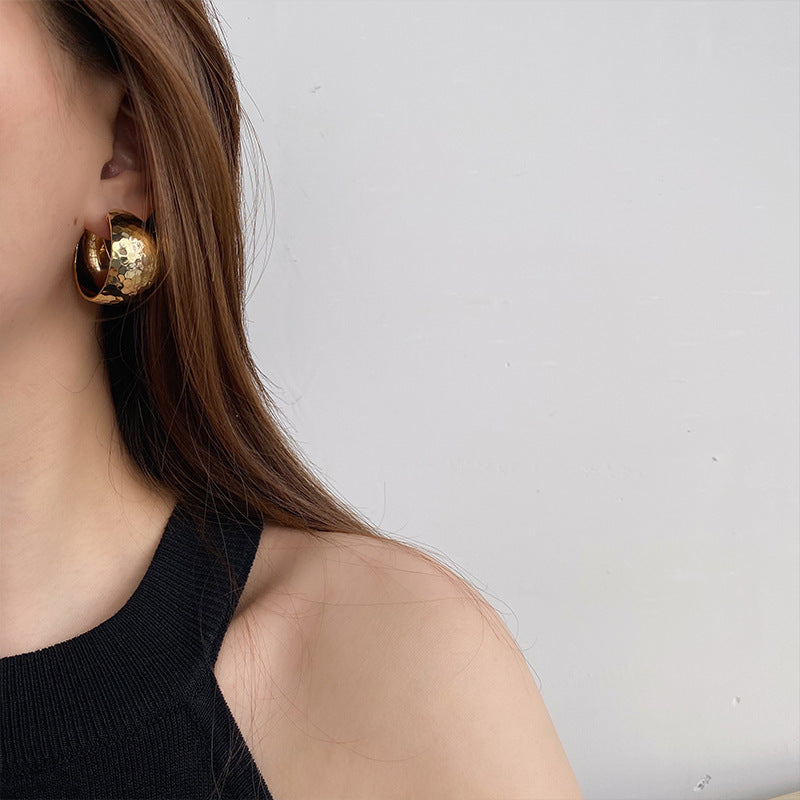 Wide-brimmed Hoop Earrings Fashionable Earrings For Women