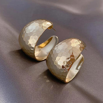 Wide-brimmed Hoop Earrings Fashionable Earrings For Women