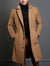 Men's Mid-length Trench Coat Fall Winter Slim Pockets Single-breasted Collar Jacket  Casual Business Comfortable Overcoat Clothing