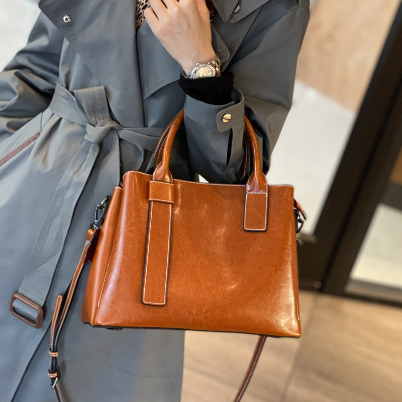 Womens Stylish Versatile High-capacity Shoulder And Crossbody Bag