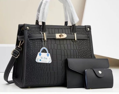 Stylish And Minimalist Macaron Three-piece Handbag