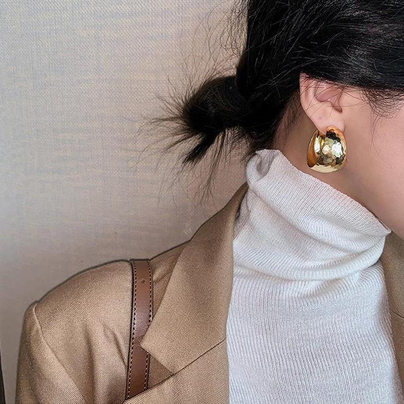 Wide-brimmed Hoop Earrings Fashionable Earrings For Women