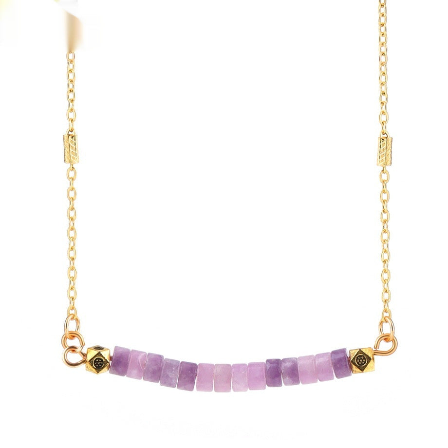 Turquoise Clavicle Chain Womens Necklace Jewelry