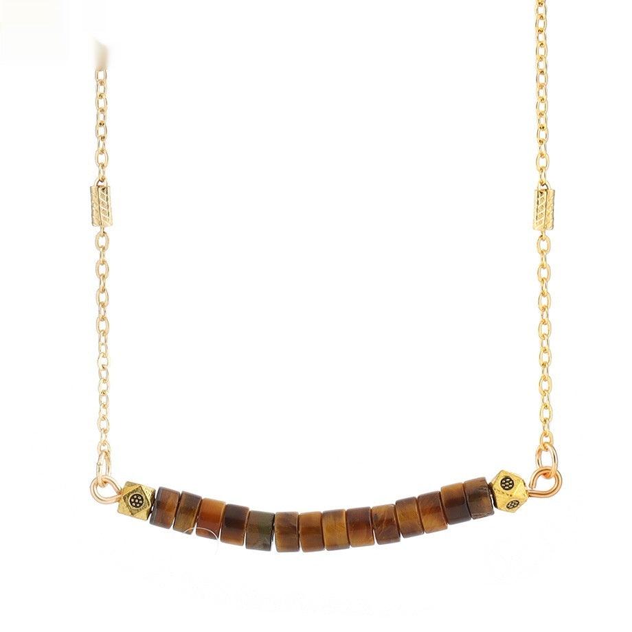 Turquoise Clavicle Chain Womens Necklace Jewelry